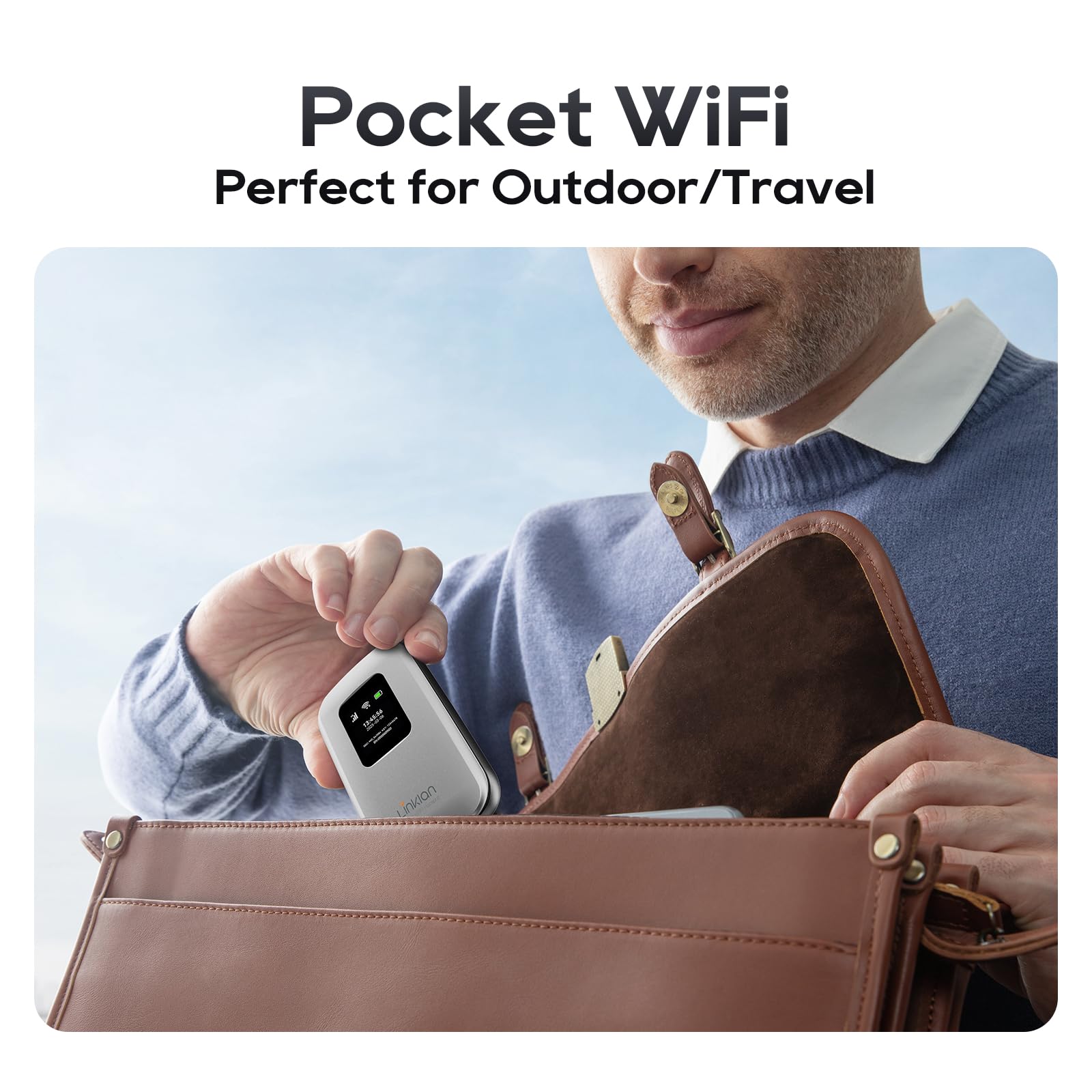 Portable Mobile Hotspot–eSIM Global WiFi Hotspot,No SIM Card